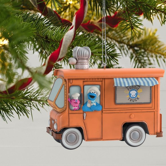 New! Cookie Monster's Foodie Truck Hallmark Keepsake Ornament 2020 Sesame Street - Picture 5 of 5